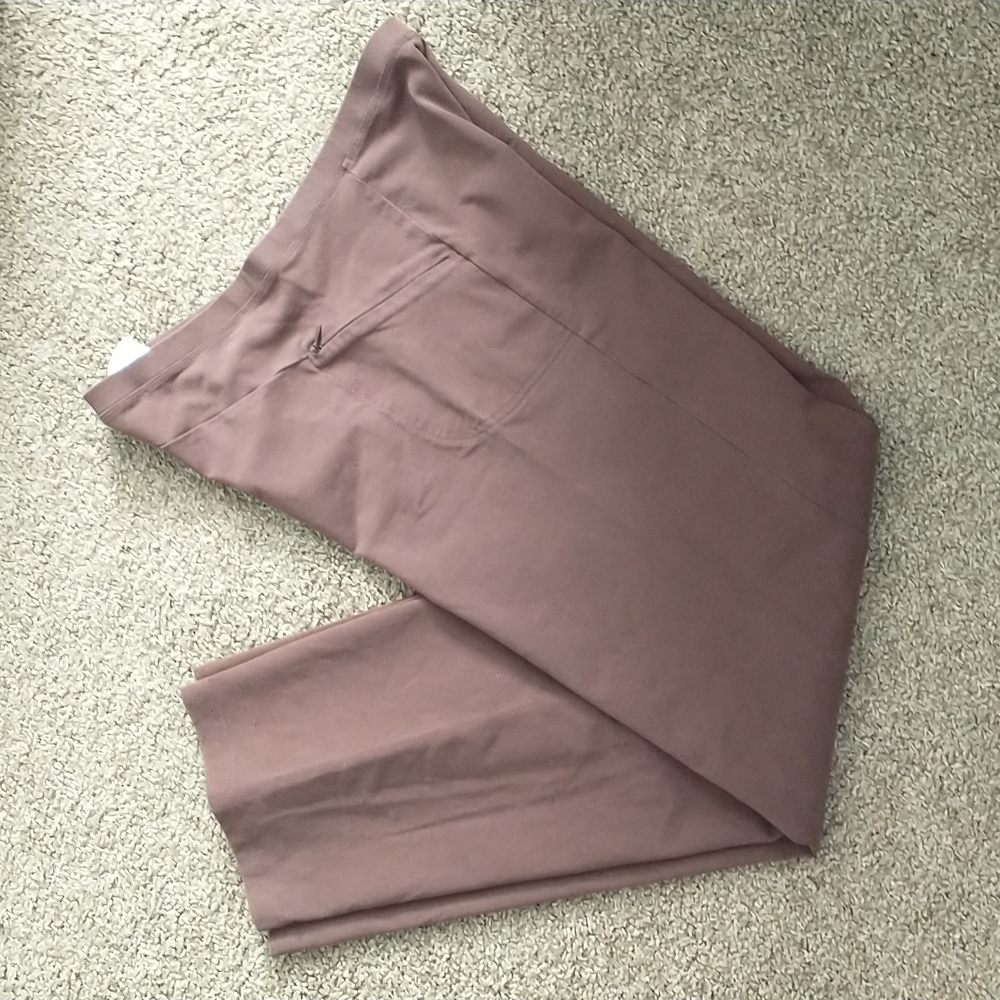 PATAGONIA VITALITI ORGANIC STRAIGHT LEG PULL ON PANTS MEDIUM BROWN